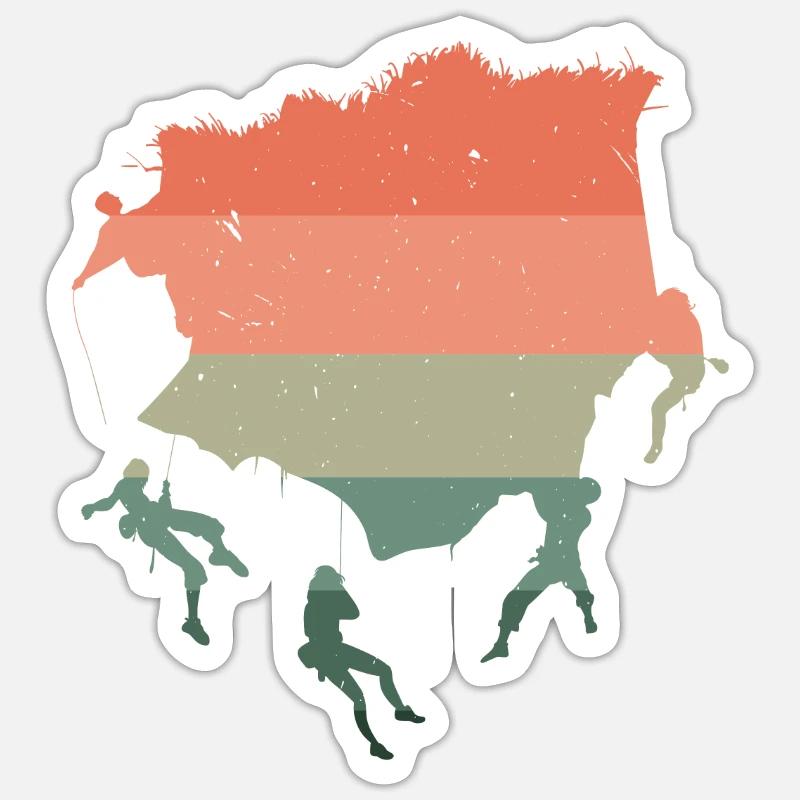 Boulderer Escalade Alpinisme Bloc - Sticker taille S (10 x 10 cm) - blanc mat