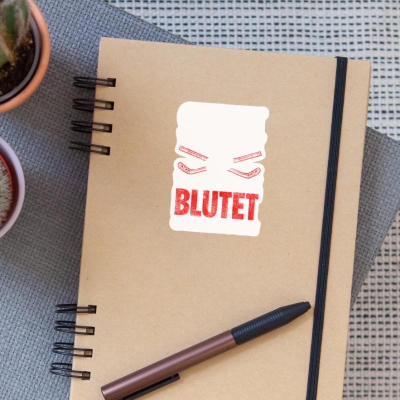 Geheult Wird Erst Wenn Es Stark Blutet Oder Komisc Sticker Größe S (10 x 10 cm)
