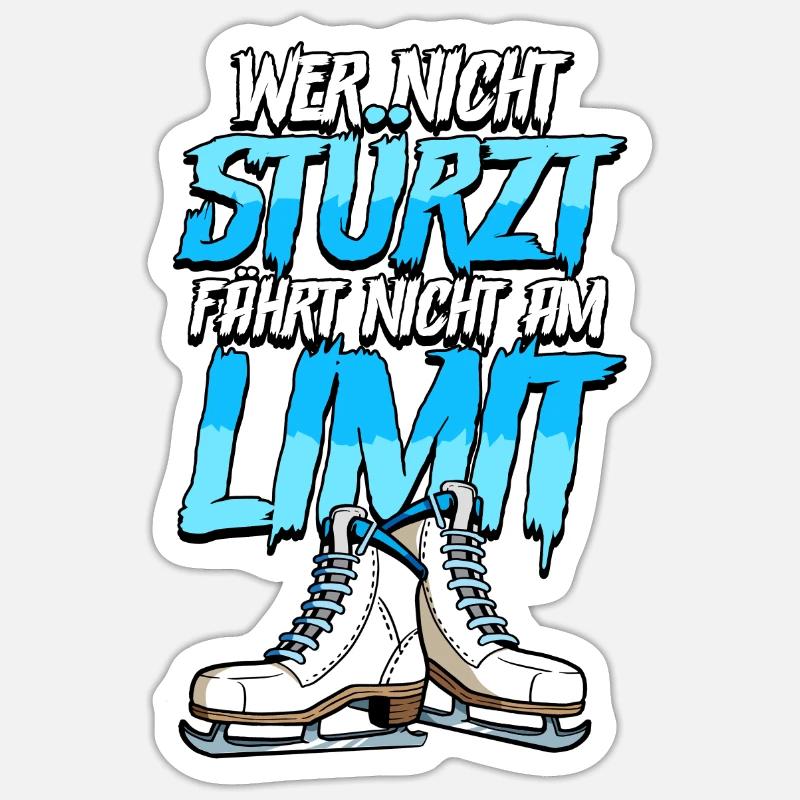 Eislaufen Sticker Größe S (10 x 10 cm)