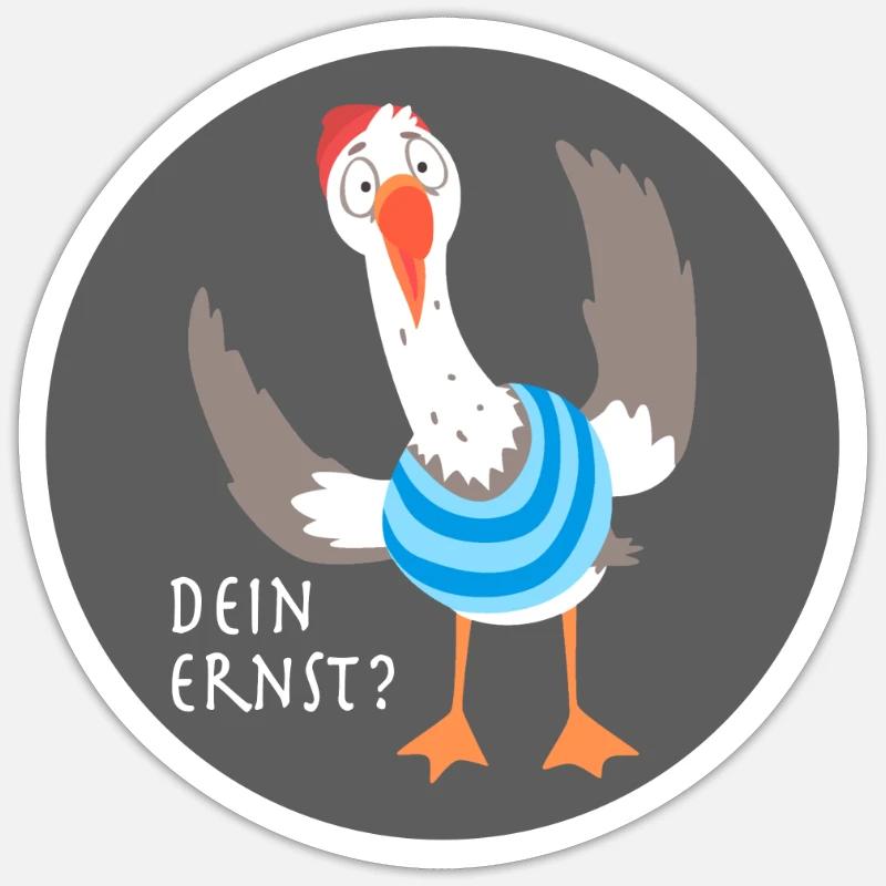 Seriously? - Sticker size S (10 x 10 cm) - white matte