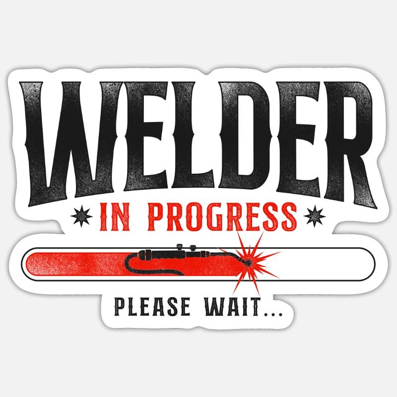 Welder Welding Apprentice Vintage Sticker size S (10 x 10 cm)