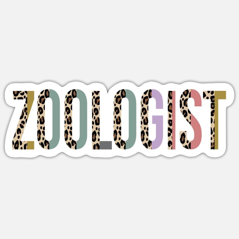Zoologe Sticker Größe S (10 x 10 cm)