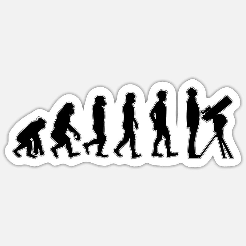 Astronomy Evolution Space Stars Universe Moon Sticker size S (10 x 10 cm)