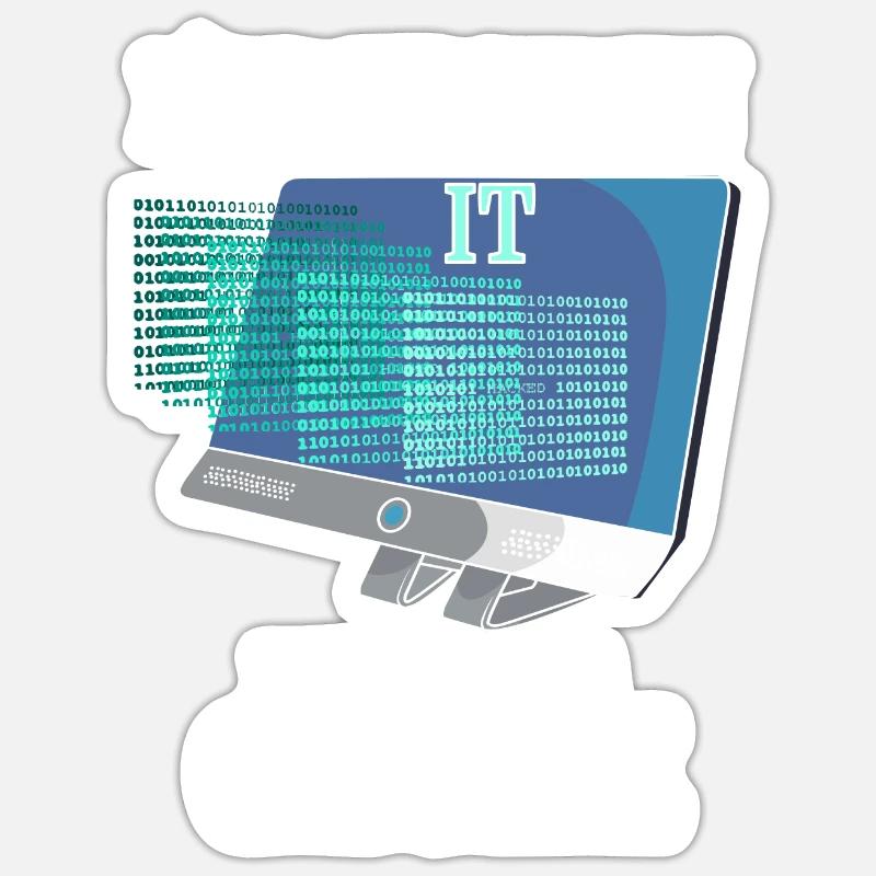 In IT For The Cache Programmer System Administrator Sticker size S (10 x 10 cm)