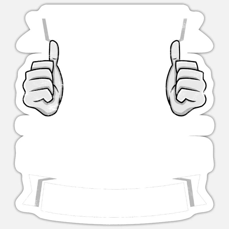 Schornsteinfeger - Sticker Größe S (10 x 10 cm) - Mattweiß