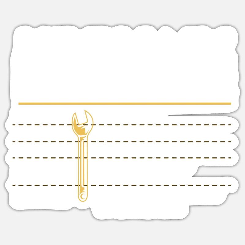 Mechanical Ignition - Work Engineer Sticker size S (10 x 10 cm)