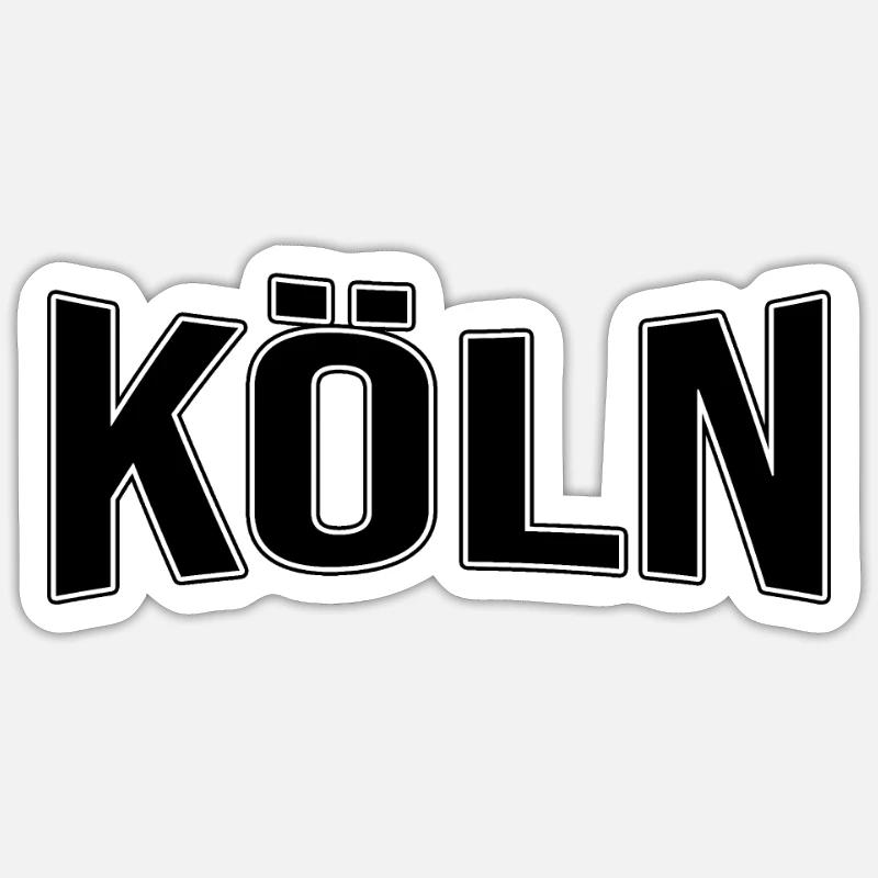 Cologne - Sticker size S (10 x 10 cm) - white matte