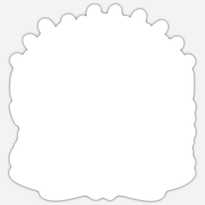 Nacho Average Nurse - Sticker size S (10 x 10 cm) - white matte