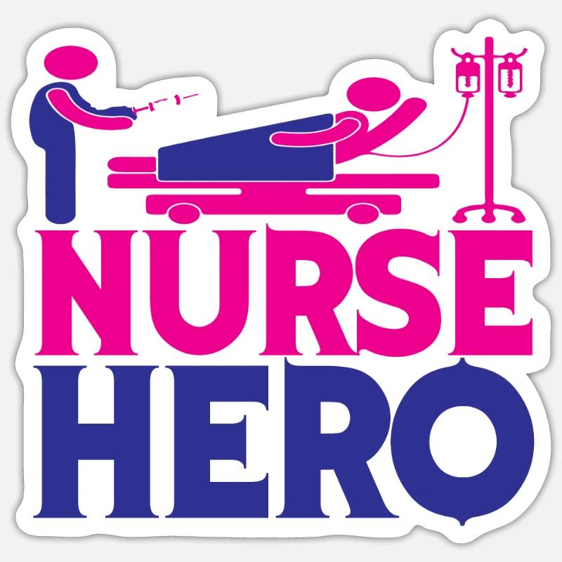KRANKENSCHWESTER Pflegerin Sticker Größe S (10 x 10 cm)