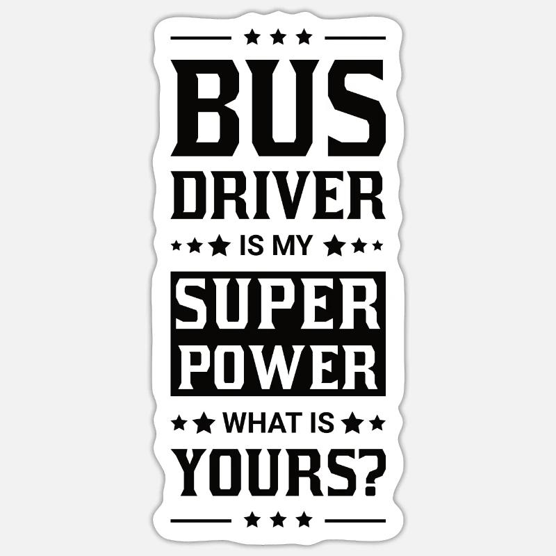 Busfahrer Berufung Beruf Arbeit Geschenk Sticker Größe S (10 x 10 cm)