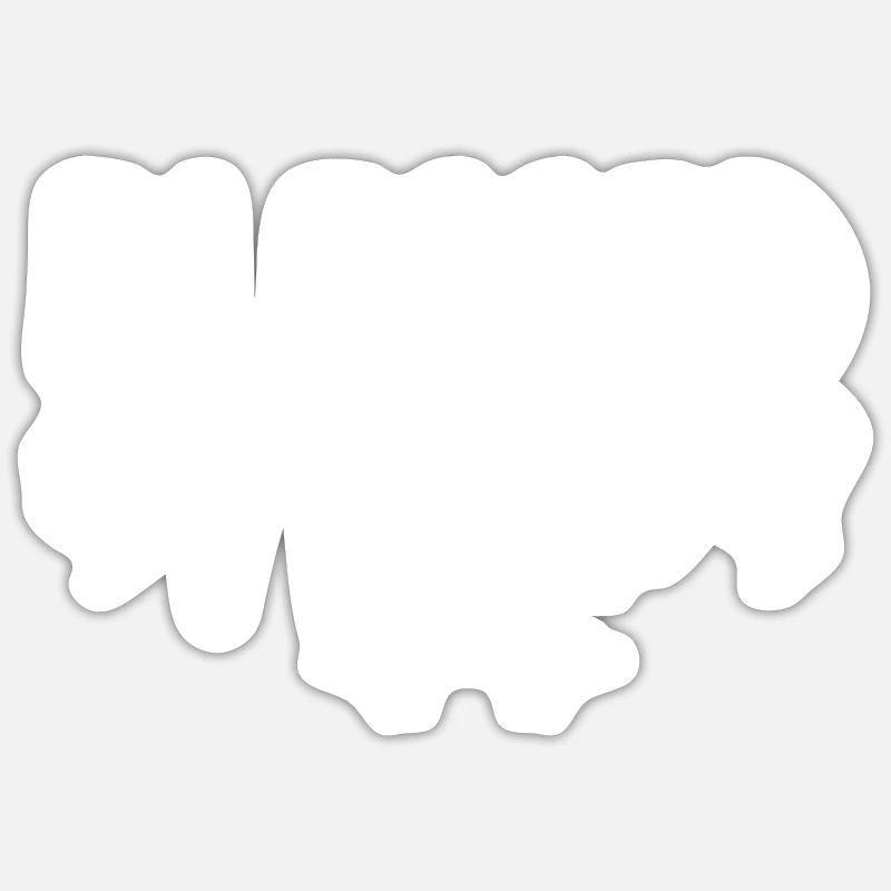 Infirmière bienheureuse Krankenschwester - Sticker taille S (10 x 10 cm) - blanc mat