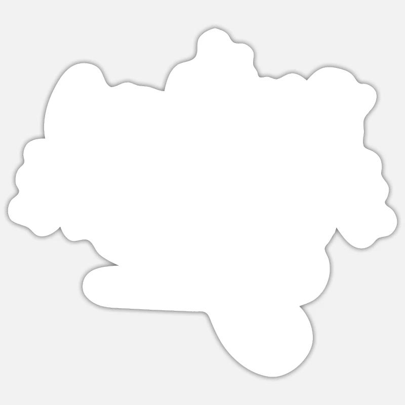 Bastel Mama Mutter Basteln Bastler - Sticker Größe S (10 x 10 cm) - Mattweiß