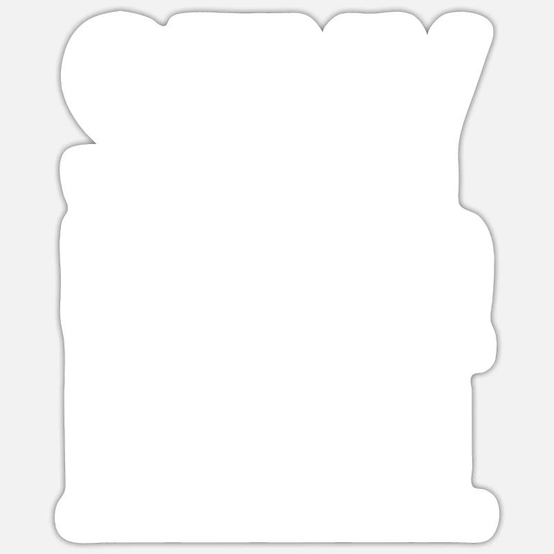 Sexy Bearded Beast - Sticker size S (10 x 10 cm) - white matte