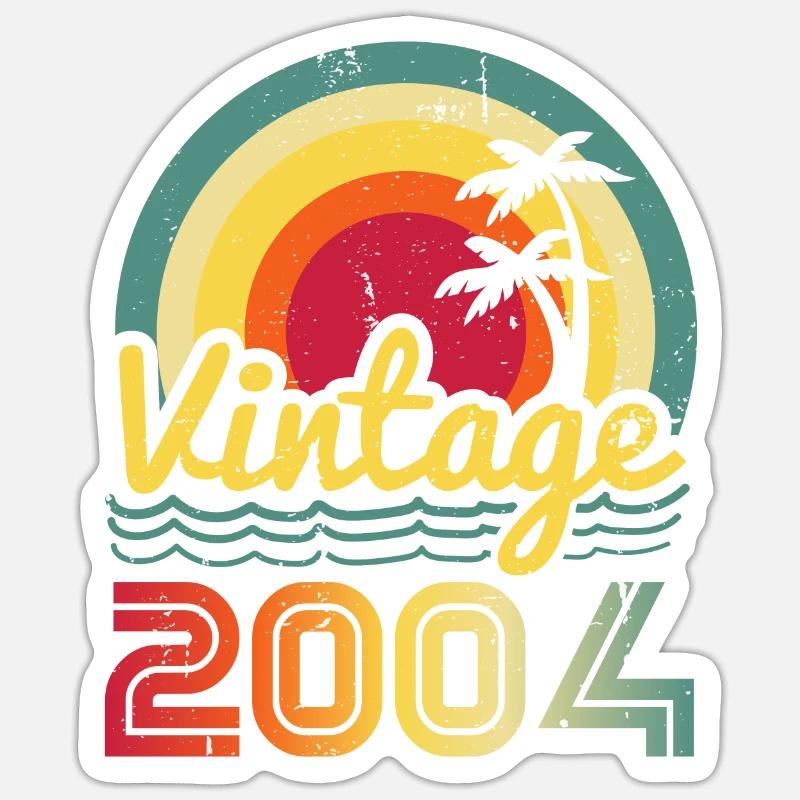 2004 - Sticker Größe S (10 x 10 cm) - Mattweiß