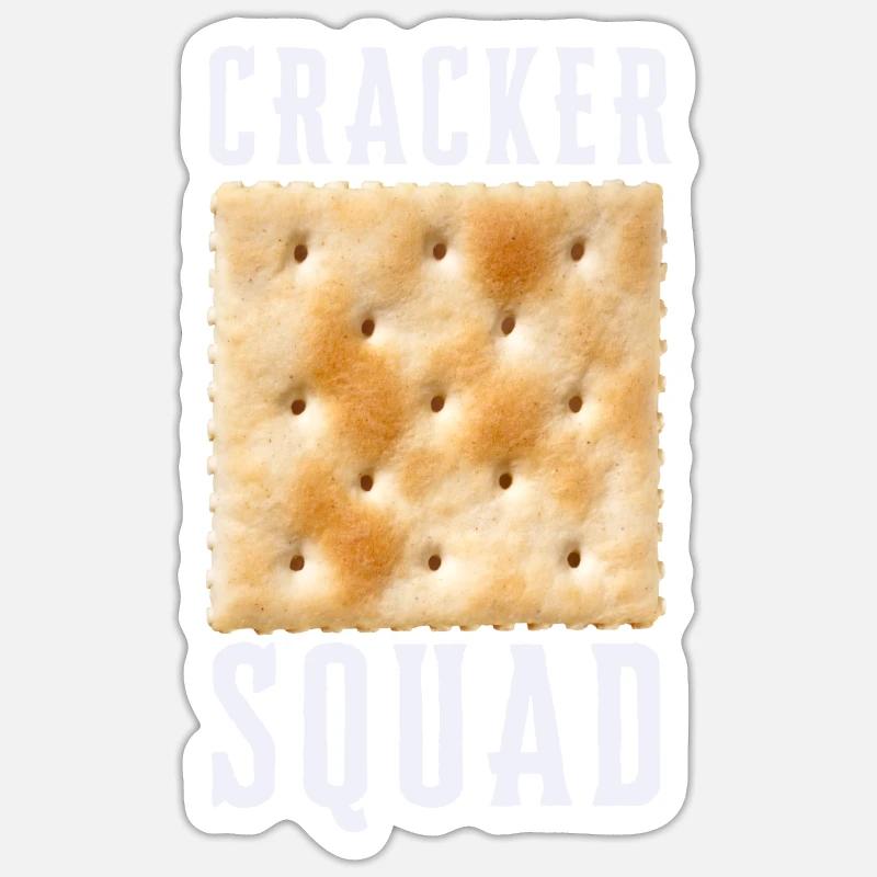 Rosemary Crab Cracker And Flatbread Salty Cracker Sticker size S (10 x 10 cm)