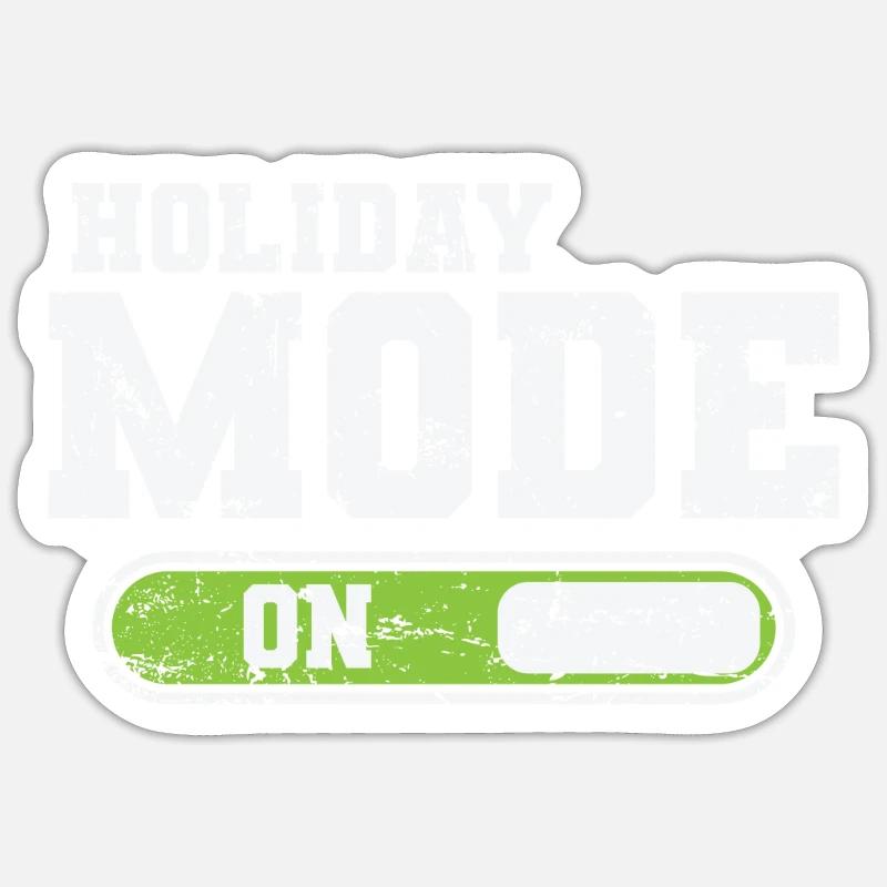 Mode vacances sur Vacances Loisirs Vacances Sticker taille S (10 x 10 cm)