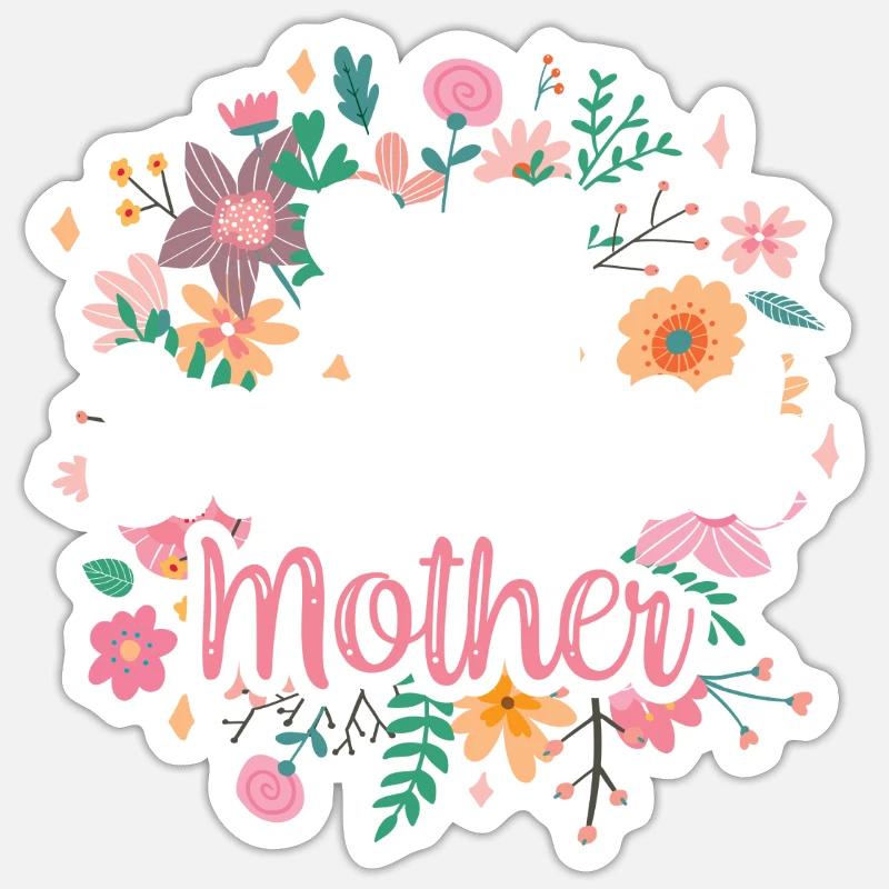 Selbstständige Mutter Selbstständig Freelancer Sticker Größe S (10 x 10 cm)