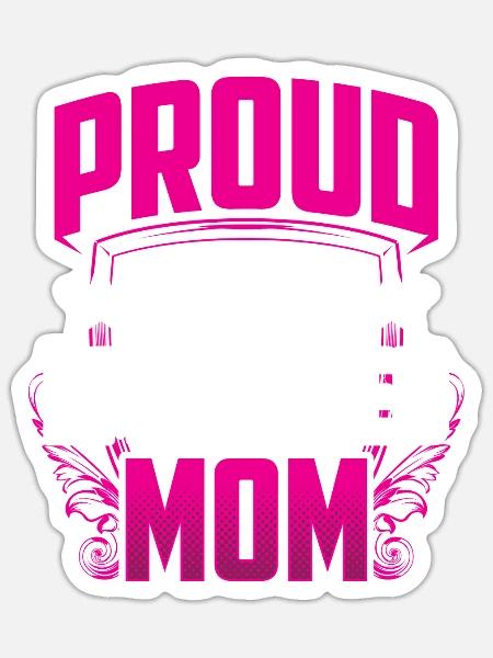 Stolze Selbständige Mutter Selbstständig - Sticker Größe S (10 x 10 cm) - Mattweiß