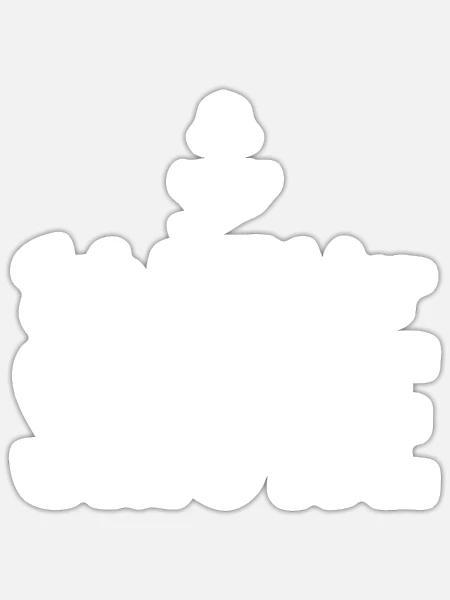 Ich bin hier Smutje - Sticker Größe S (10 x 10 cm) - Mattweiß