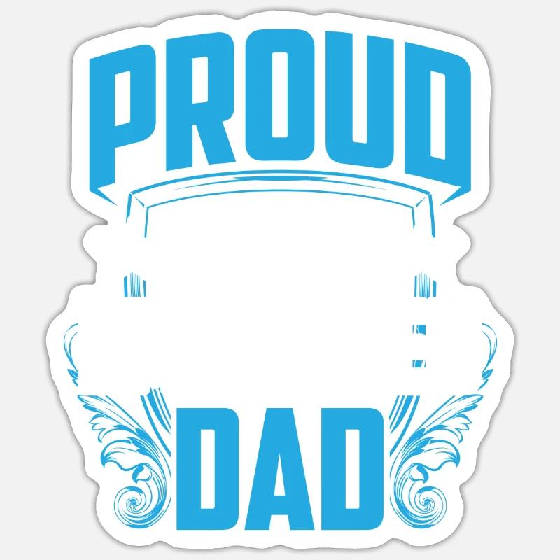 Stolzer Selbständiger Vater Selbstständig Sticker Größe S (10 x 10 cm)