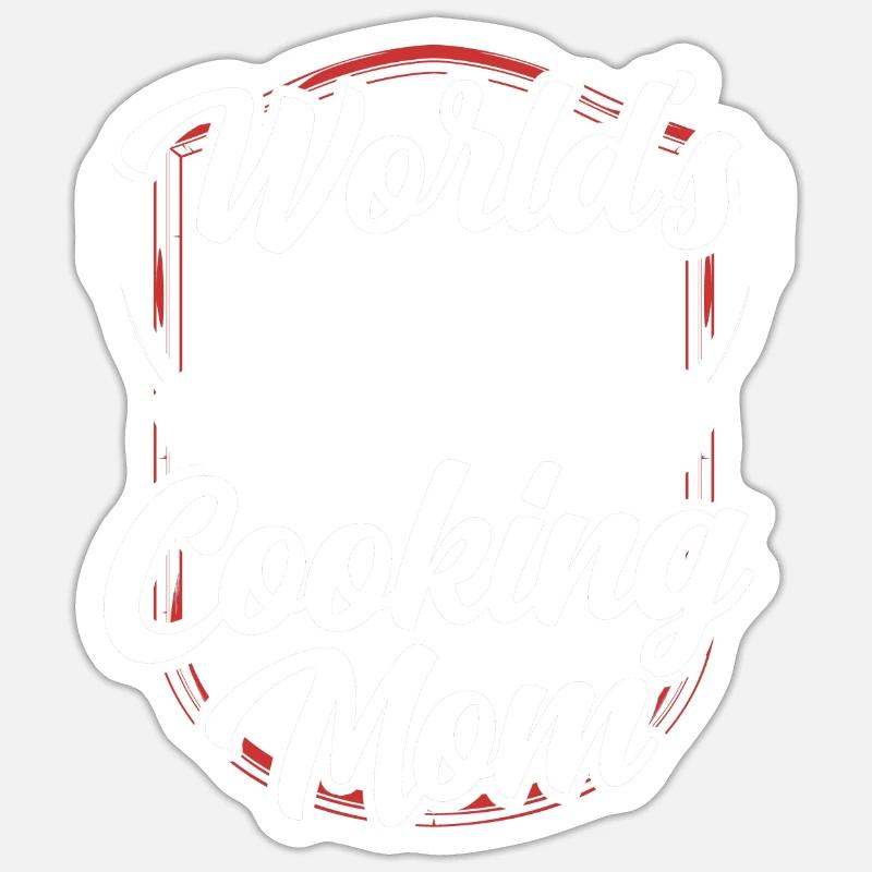 Beste Kochende Mutter Der Welt Koch Mama Kochen Sticker Größe S (10 x 10 cm)