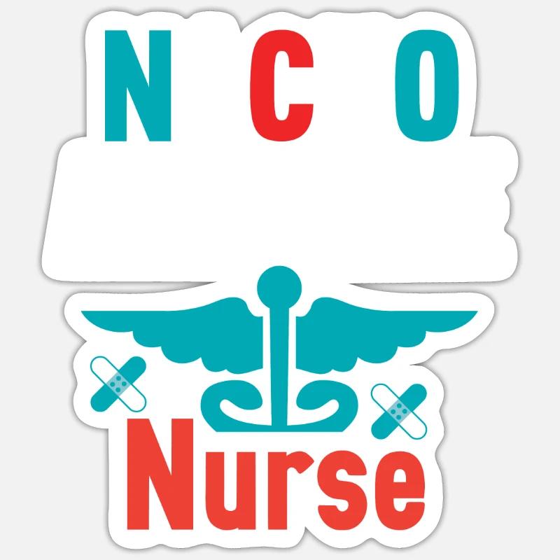 Nacho Average Nurse Sticker size S (10 x 10 cm)