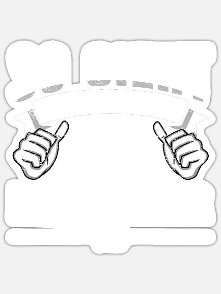 Lokführer - Sticker Größe S (10 x 10 cm) - Mattweiß