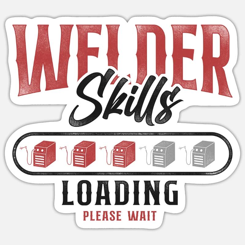 Welder Welding Apprentice Vintage Sticker size S (10 x 10 cm)