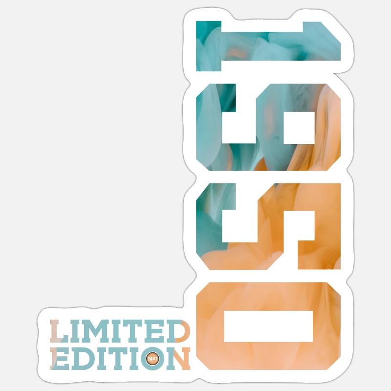 76E ANNIVERSAIRE ÉDITION LIMITÉE 1950 - Sticker taille S (10 x 10 cm) - blanc mat