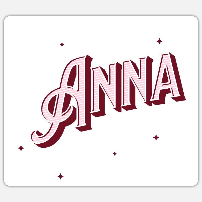Anna names personalized Sticker size S (10 x 10 cm)