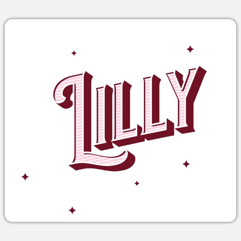 Lilly name personalized Sticker size S (10 x 10 cm)