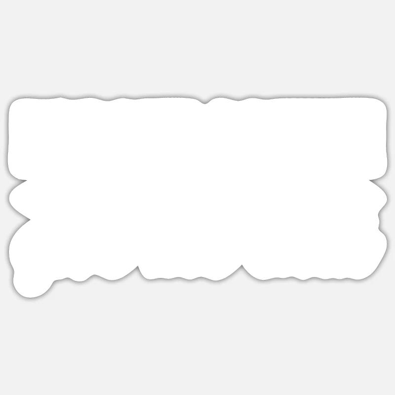 Chai-tee-latte - Sticker taille S (10 x 10 cm) - blanc mat