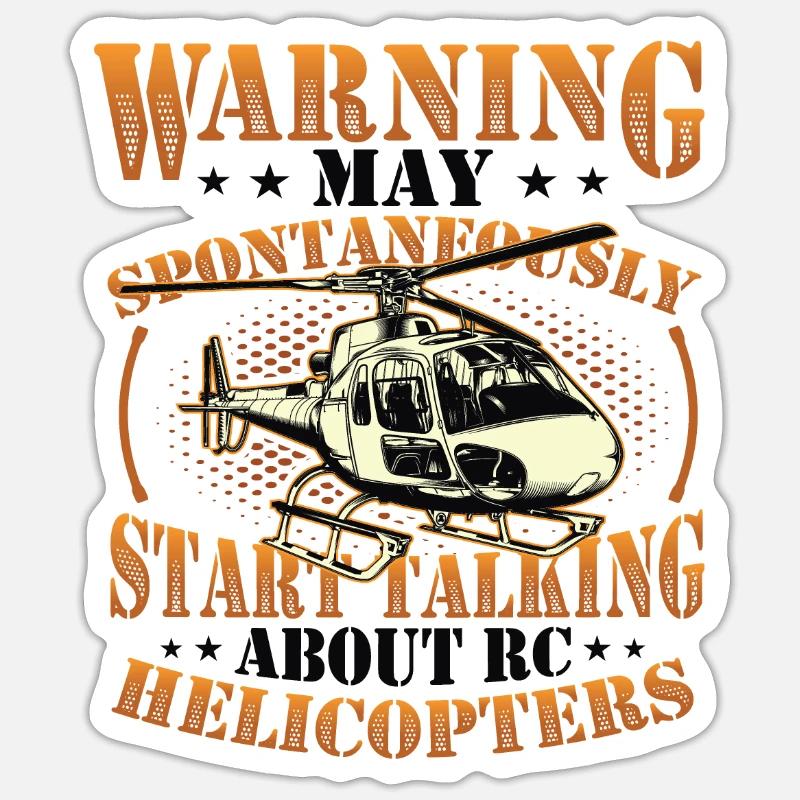Warning, can spontaneously start talking about Rc Sticker size S (10 x 10 cm)