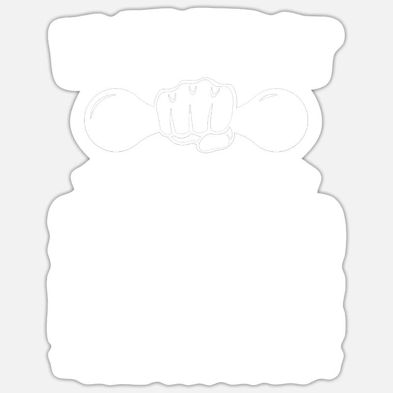 Personal Trainer Geschenk - Sticker Größe S (10 x 10 cm) - Mattweiß