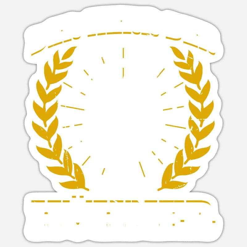 Der Herr Der Hühner Geschenk - Sticker Größe S (10 x 10 cm) - Mattweiß
