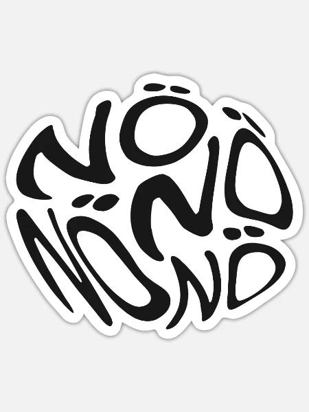 Nö Neinsager Humor Spruch Blase Nein - Sticker Größe S (10 x 10 cm) - Mattweiß