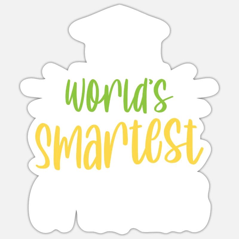 Le diplômé le plus intelligent du monde Sticker taille S (10 x 10 cm)