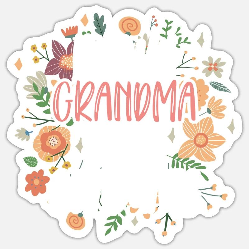 Stolze Großmutter Eines Absolventen Absolvent Sticker Größe S (10 x 10 cm)