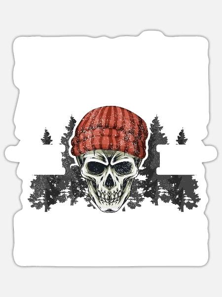 Hafenschiffer Alter mann Bootsbauer - Sticker Größe S (10 x 10 cm) - Mattweiß