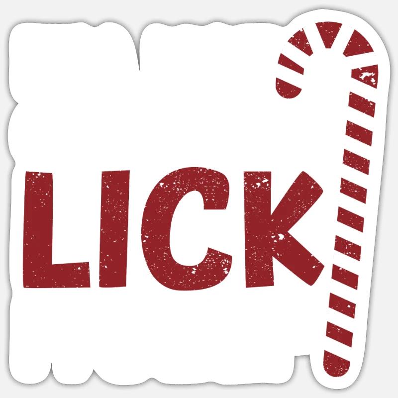 Christmas Candy Cane Xmas PJs Es wird sich nicht Sticker Größe S (10 x 10 cm)