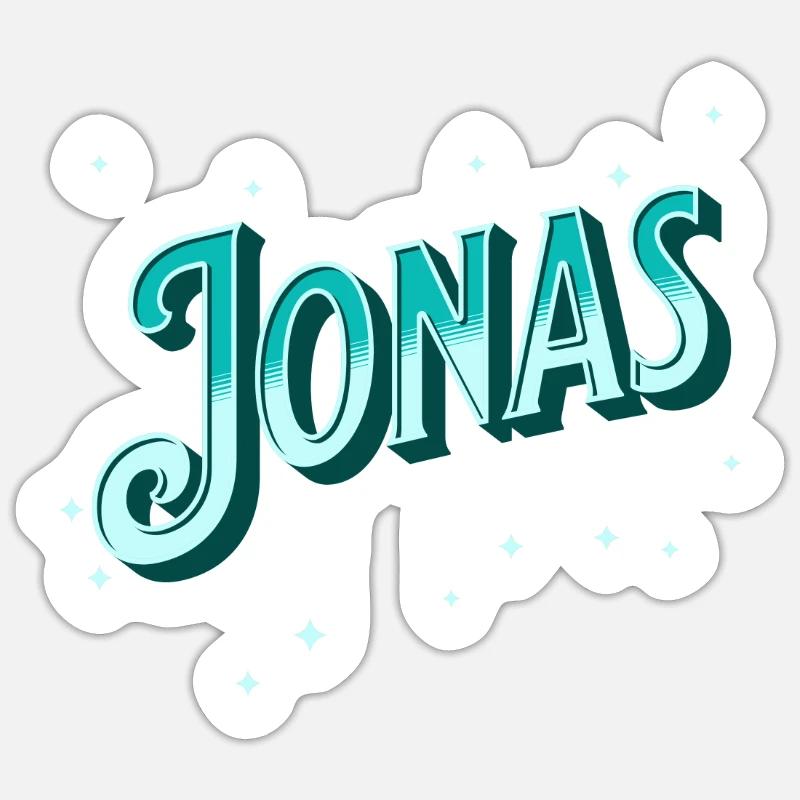 Jonas names personalized Sticker size S (10 x 10 cm)