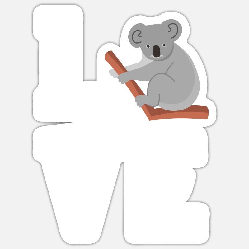 Dear Koala - Sticker size S (10 x 10 cm) - white matte