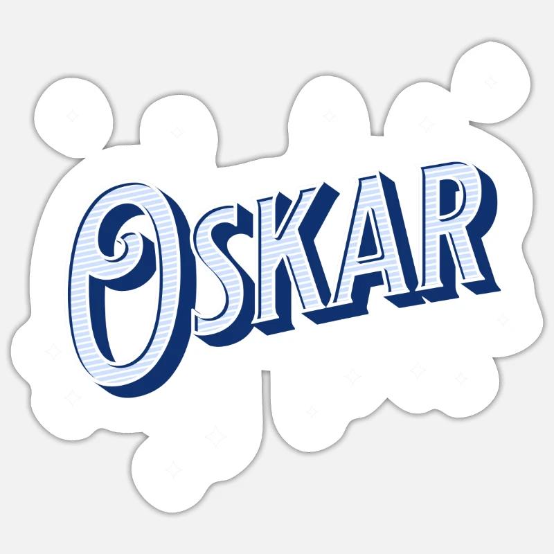 Oskar name personalized Sticker size S (10 x 10 cm)
