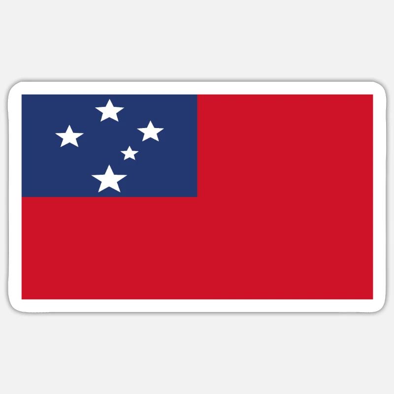 Drapeau officiel samoa Samoa Nation Pride Sticker taille S (10 x 10 cm)