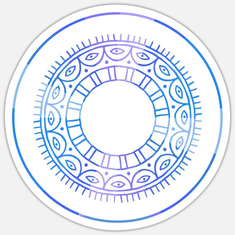 sarcastic magic of coding spell - Sticker size S (10 x 10 cm) - white matte