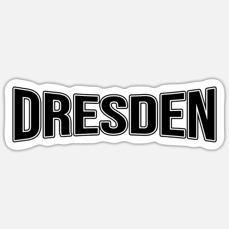 Dresde Sticker taille S (10 x 10 cm)