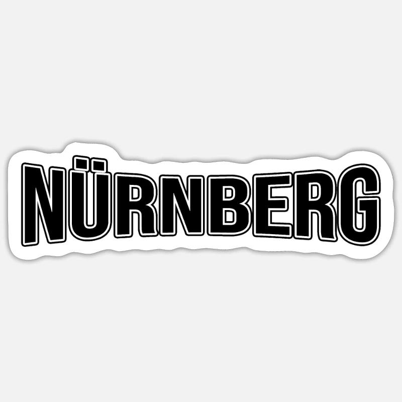 Nuremberg - Sticker size S (10 x 10 cm) - white matte