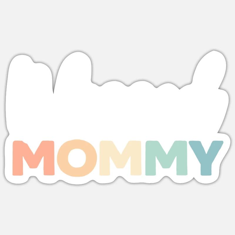 Gesegnete Mama Beste Mutter aller Zeiten Mutterschaft Sticker Größe S (10 x 10 cm)