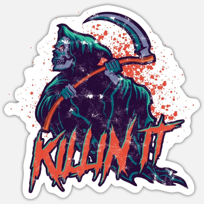 Killin it - os - Sticker taille S (10 x 10 cm) - blanc mat
