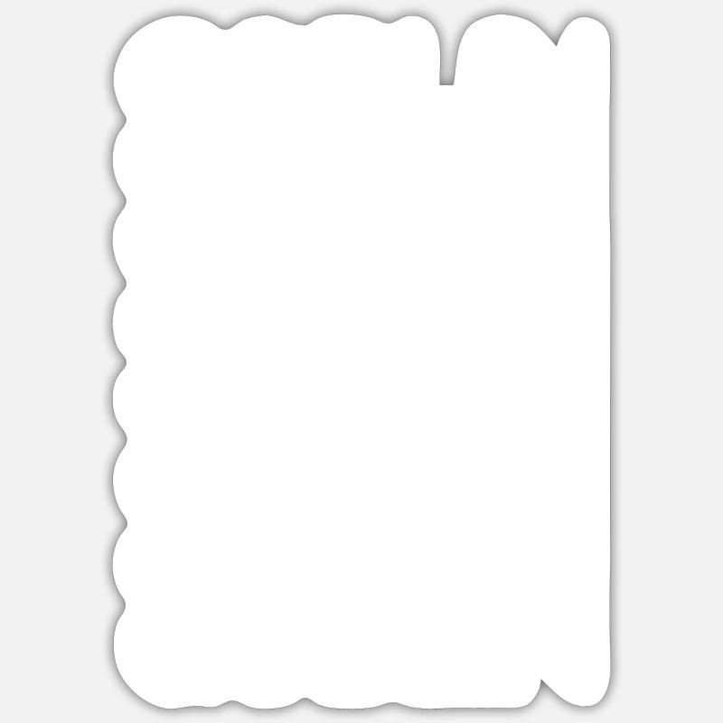 Goblin - monster - Sticker størrelse S (10 x 10 cm) - mat hvid